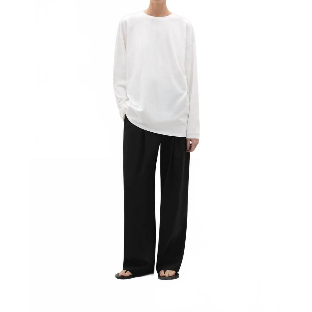 NEW A.EMERY orchid long sleeve t-shirt in white